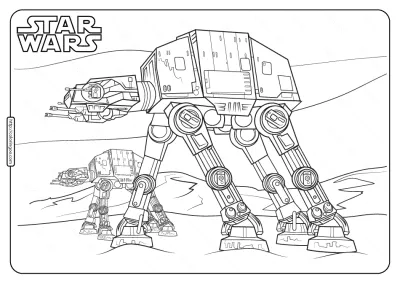 Printable Star Wars At At Coloring Pages