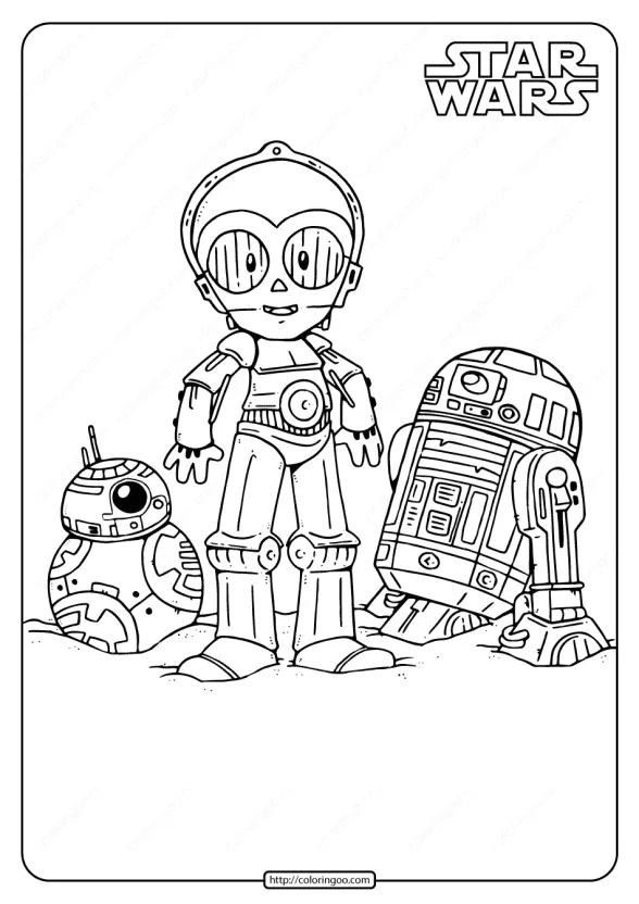 Printable Star Wars Droids Coloring Pages 1 printable star wars droids coloring pages