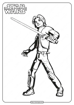 Printable Star Wars Ezra Bridger Coloring Pages