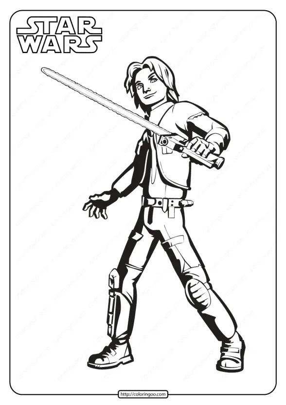Printable Star Wars Ezra Bridger Coloring Pages 1 printable star wars ezra bridger coloring pages