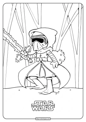 Printable Star Wars Kylo Ren Coloring Pages