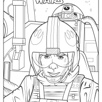 printable star wars luke skywalker coloring pages