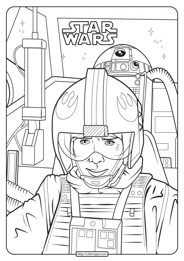 Printable Star Wars Luke Skywalker Coloring Pages 1 printable star wars luke skywalker coloring pages