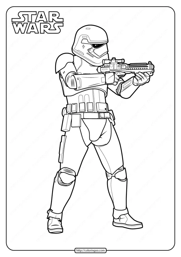 Printable Star Wars Stormtrooper Coloring Page 1 printable star wars stormtrooper coloring page