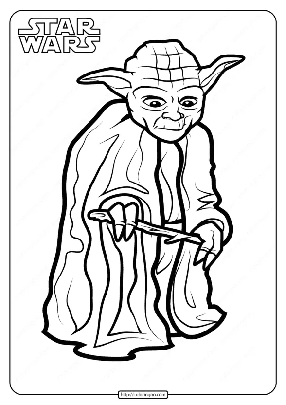Printable Star Wars Yoda Coloring Pages Book 1 printable star wars yoda coloring pages