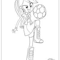 rainbow dash equestria girl coloring page th