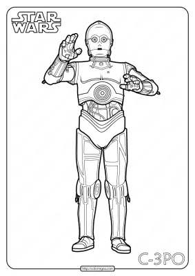 Star Wars C-3PO Printable Coloring Pages