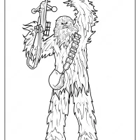 star wars chewbacca printable coloring page book