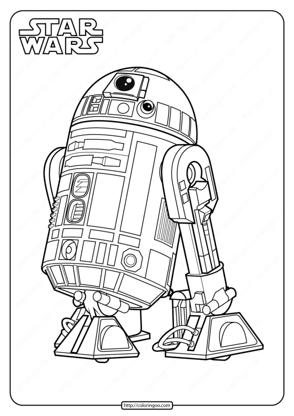 Star Wars R2-D2 Printable Coloring Pages Book 1 star wars r2 d2 printable coloring pages book