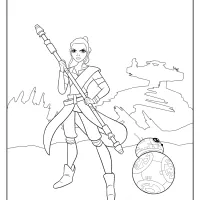 Star Wars Forces of Destiny Coloring Page