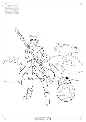 Star Wars Forces of Destiny Coloring Page
