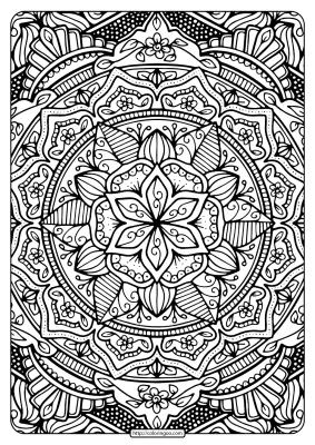 Printable Coloring Book Pages for Adults 003