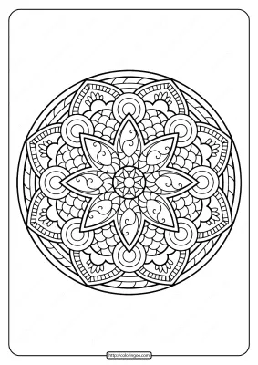 Printable PDF Coloring Book Pages for Adults 010