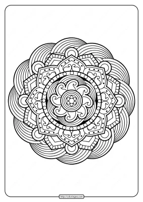 Printable PDF Coloring Book Pages for Adults 011