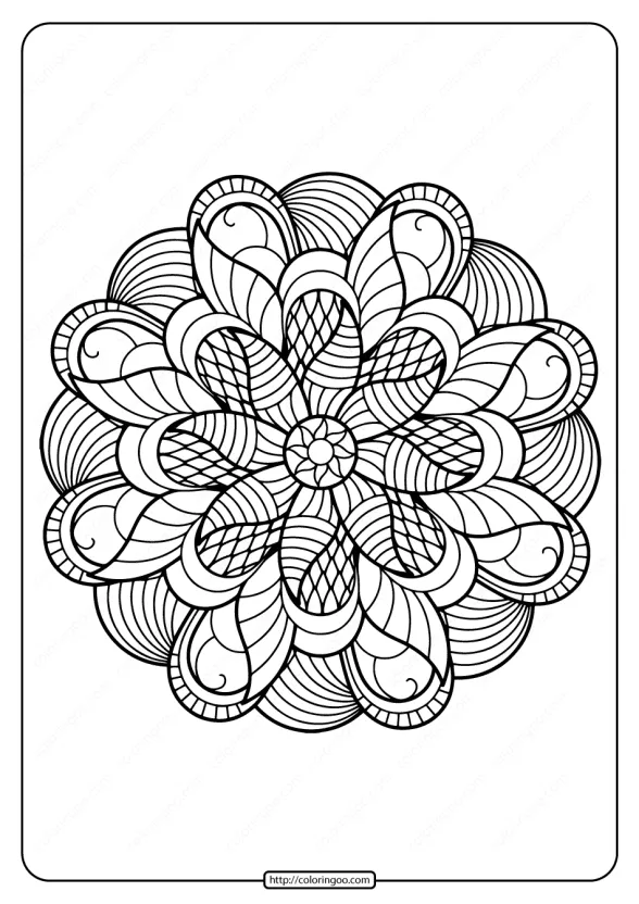Printable PDF Coloring Book Pages for Adults 012 1 adult coloring pages book 12