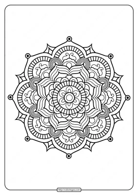 Printable PDF Coloring Book Pages for Adults 014