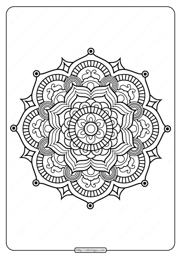 Printable PDF Coloring Book Pages for Adults 014 1 adult coloring pages book 14