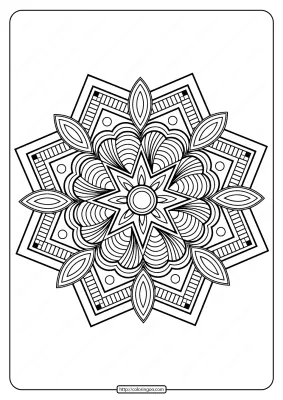 Printable PDF Coloring Book Pages for Adults 016