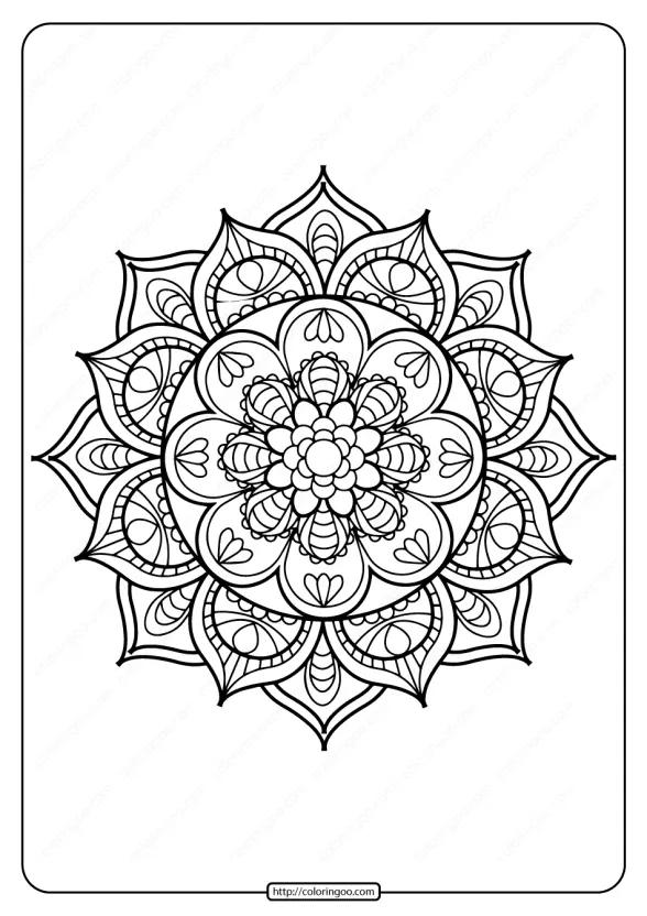Printable PDF Coloring Book Pages for Adults 017 1 adult coloring pages book 17