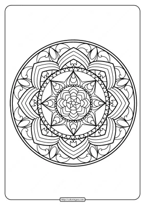 Printable PDF Coloring Book Pages for Adults 019