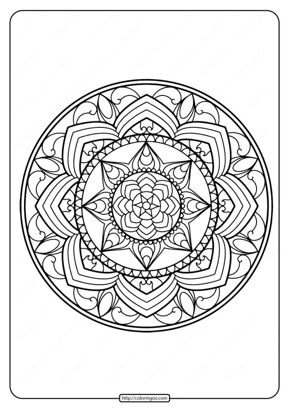 Printable PDF Coloring Book Pages for Adults 019 1 adult coloring pages book 19