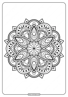 Printable PDF Coloring Book Pages for Adults 022