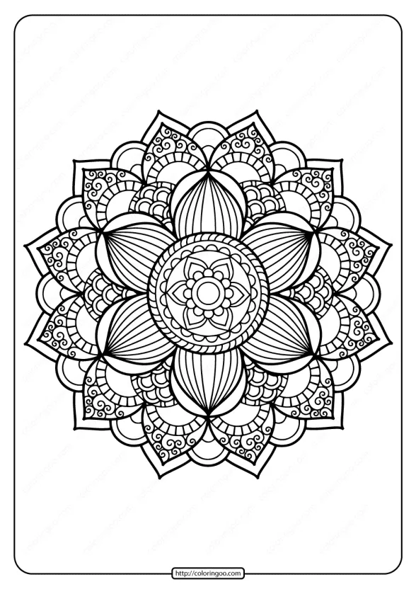 Printable PDF Coloring Book Pages for Adults 023 1 adult coloring pages book 23