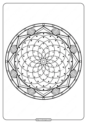 Printable PDF Coloring Book Pages for Adults 026