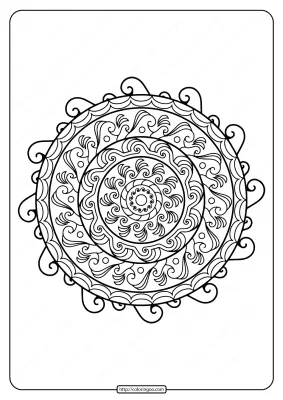 Printable PDF Coloring Book Pages for Adults 027