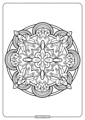 Printable PDF Coloring Book Pages for Adults 029