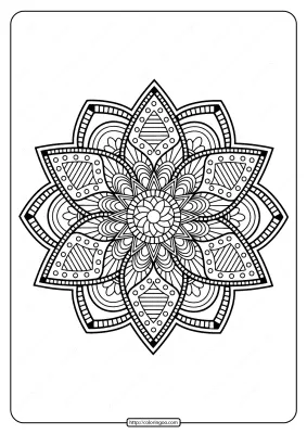 Printable PDF Coloring Book Pages for Adults 030