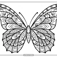butterfly mandala coloring pages book 39