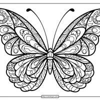 butterfly mandala coloring pages book 41