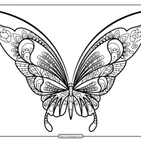 butterfly mandala coloring pages book 43
