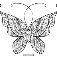 butterfly mandala coloring pages book 49