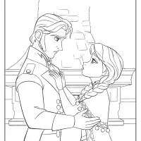 disney frozen anna and hans coloring pages