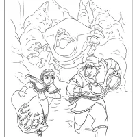 disney frozen anna and kristoff coloring pages