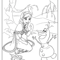 Disney Frozen Anna and Olaf Coloring Pages 02 37 Disney Frozen Anna and Olaf Coloring Pages 02