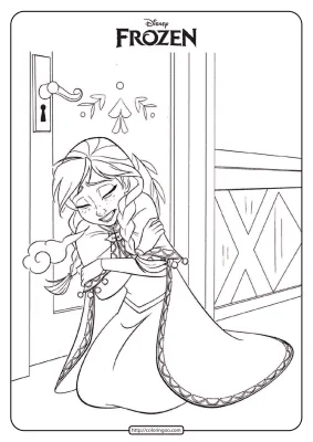 Disney Frozen Anna Coloring Pages Book 02