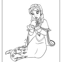 disney frozen anna coloring pages book 03