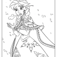 disney frozen anna coloring pages book