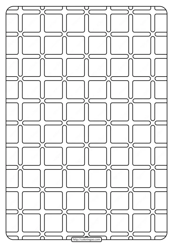 Free Printable Geometric Pattern PDF Book 002 1 original design by coloringoo 002