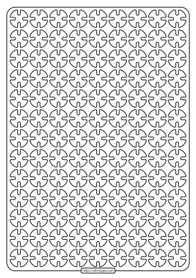 Free Printable Geometric Pattern PDF Book 006