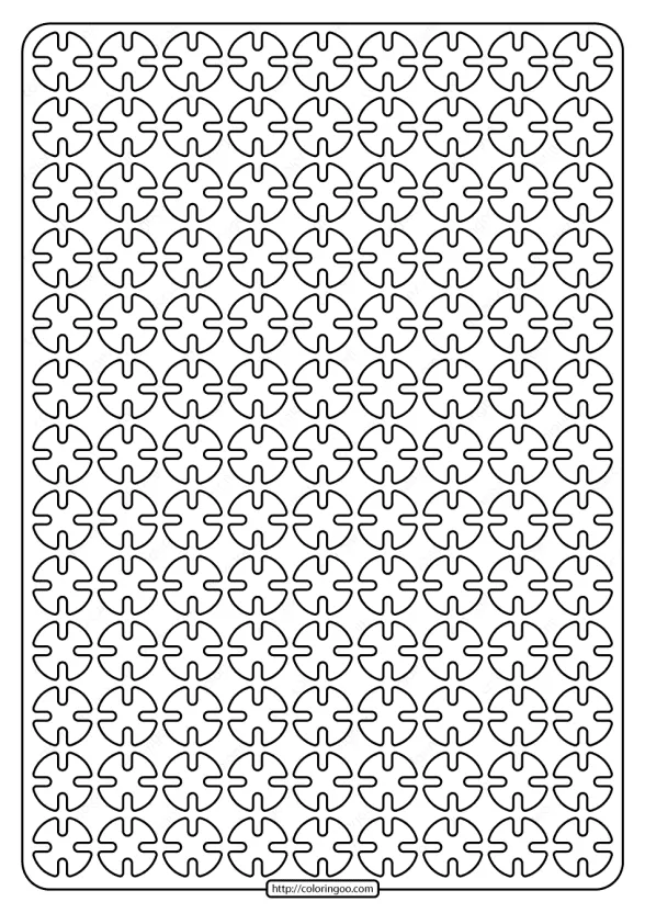 Free Printable Geometric Pattern PDF Book 006 1 original design by coloringoo 006