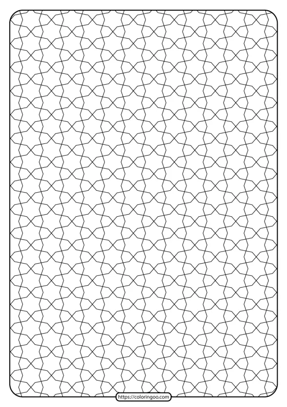 Free Printable Geometric Pattern PDF Book 016 1 original patterns by coloringoo com 16