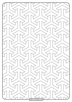 Free Printable Geometric Pattern PDF Book 011