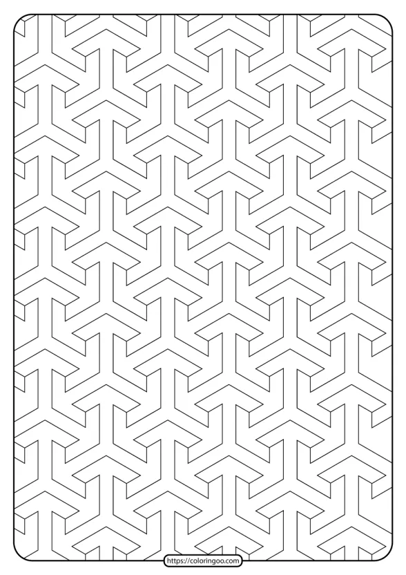 Free Printable Geometric Pattern PDF Book 011 1 original patterns by coloringoo com