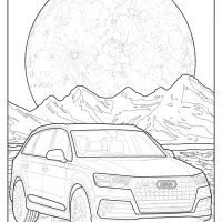 Printable Audi Cars Coloring Book Page 03 38 printable audi coloring book page 03
