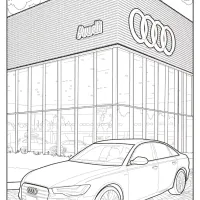 Printable Audi Cars Coloring Book Page 04 35 Printable Audi Cars Coloring Book Page 04
