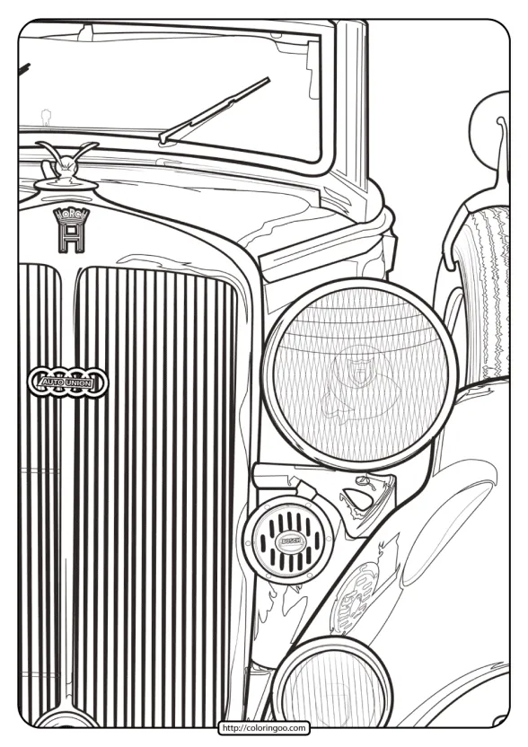 Printable Audi Cars Coloring Book Page 06